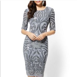 New York and Company silver dress